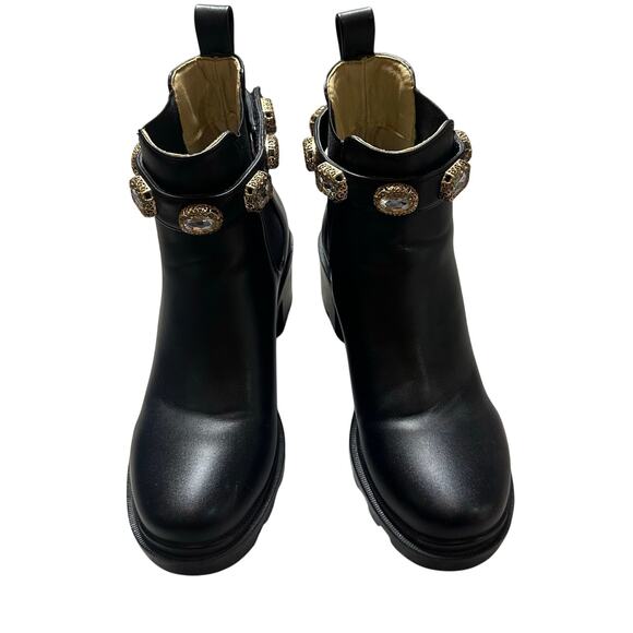 Steve Madden Black Amulet Ankle Booties - Picture 4 of 9